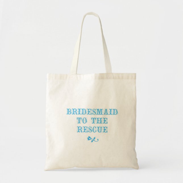 Bridesmaid Tote Blue Bag (Front)