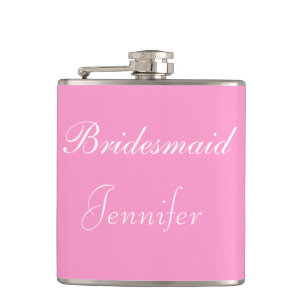 Bridesmaid Vinyl Wrapped Flask