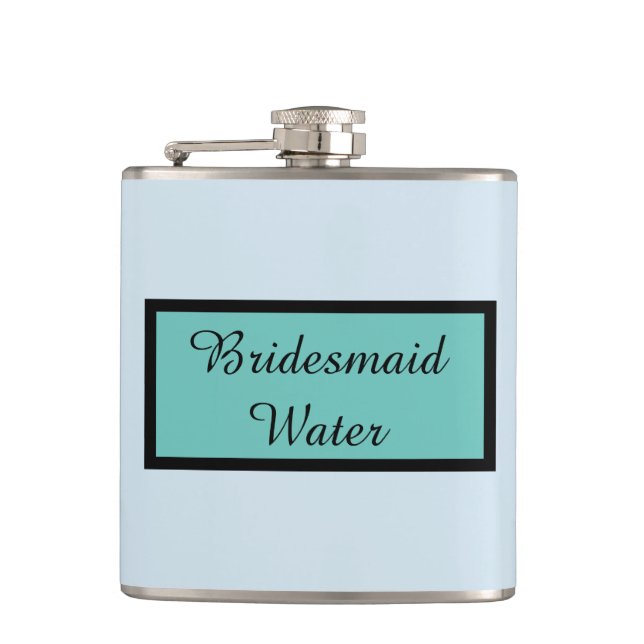 Bridesmaid Water Hip Flask (Front)