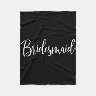 Bridesmaid Wedding Bachelorette Bridal Shower  Fleece Blanket
