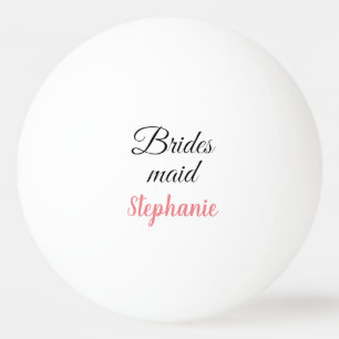 Bridesmaid Wedding Gift Custom Name Party Favor  Ping Pong Ball