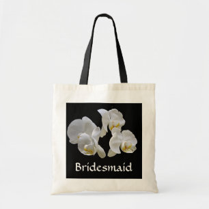 Bridesmaid with White Orchids on Bag