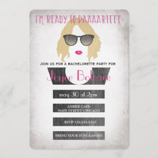 Bridesmaids bachelorette party invitation girls