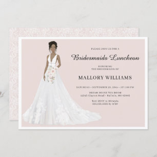 Bridesmaids Luncheon Bridal Gown Invitation