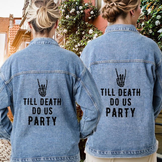 Bridesmaids Till Death Do Us Party Bridal Shower Denim Jacket (Bridesmaids Till Death Do Us Party Bridal Shower Denim Jacket
)