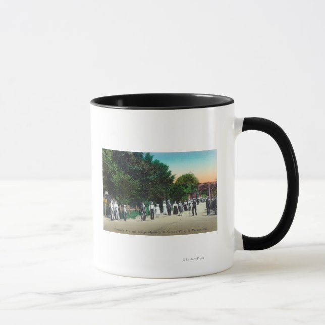 Bridge Adjoining El Verano Villa Mug (Right)