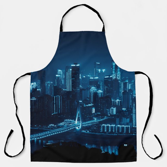 Bridge and city urban architecture at night in Cho Apron (Front)