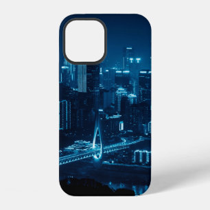 Bridge and city urban architecture at night in Cho iPhone 12 Case