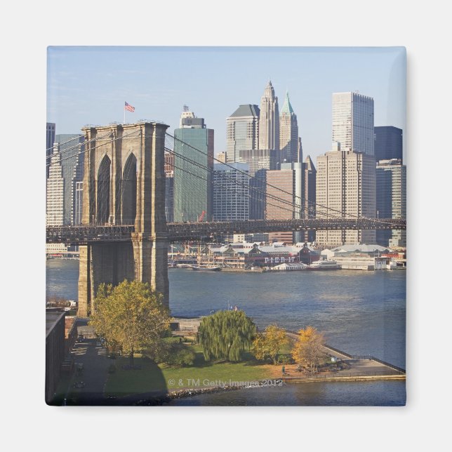 Bridge and Cityscape Magnet (Front)