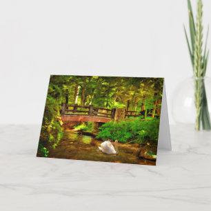 Bridge and Swan - Card
