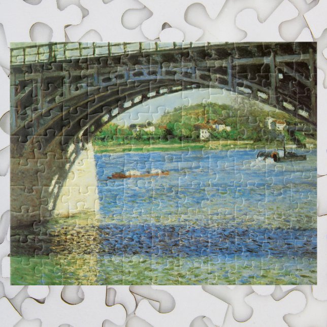 Bridge at Argenteuil by Gustave Caillebotte Jigsaw Puzzle (Creator Uploaded)