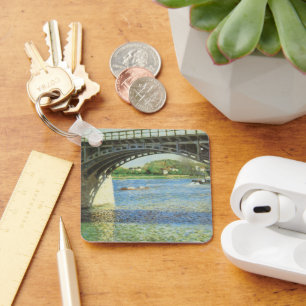 Bridge at Argenteuil by Gustave Caillebotte Key Ring
