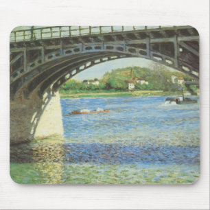 Bridge at Argenteuil by Gustave Caillebotte Mouse Pad