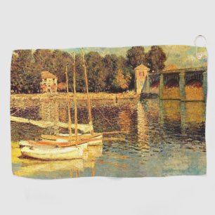 Bridge at Argenteuil Claude Monet Golf Towel