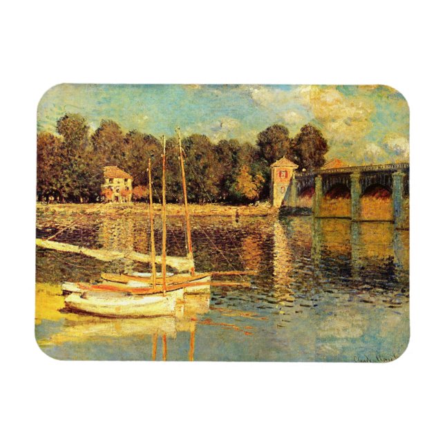 Bridge at Argenteuil Claude Monet   Magnet (Horizontal)
