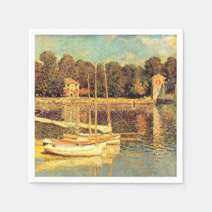 Bridge at Argenteuil Claude Monet Napkin