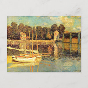 Bridge at Argenteuil Claude Monet Postcard