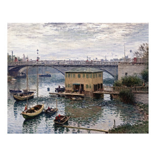 Bridge at Argenteuil on a Grey Day Photo Print