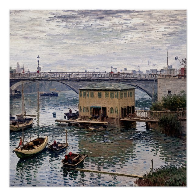 Bridge at Argenteuil on a Grey Day Poster (Front)