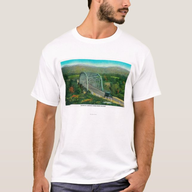 Bridge at Castaic Creek Near Saugus T-Shirt (Front)