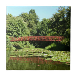 Bridge at Centennial Lake in Ellicott City Ceramic Tile