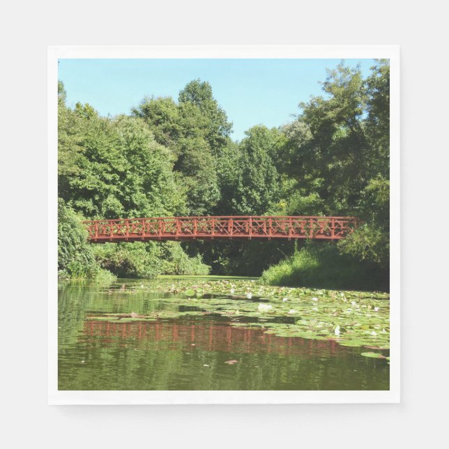Bridge at Centennial Lake in Ellicott City Napkin (Front)