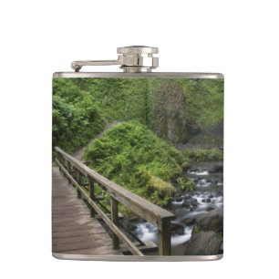 Bridge at Latourell Falls, Columbia River Gorge, Hip Flask