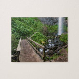 Bridge at Latourell Falls, Columbia River Gorge, Jigsaw Puzzle