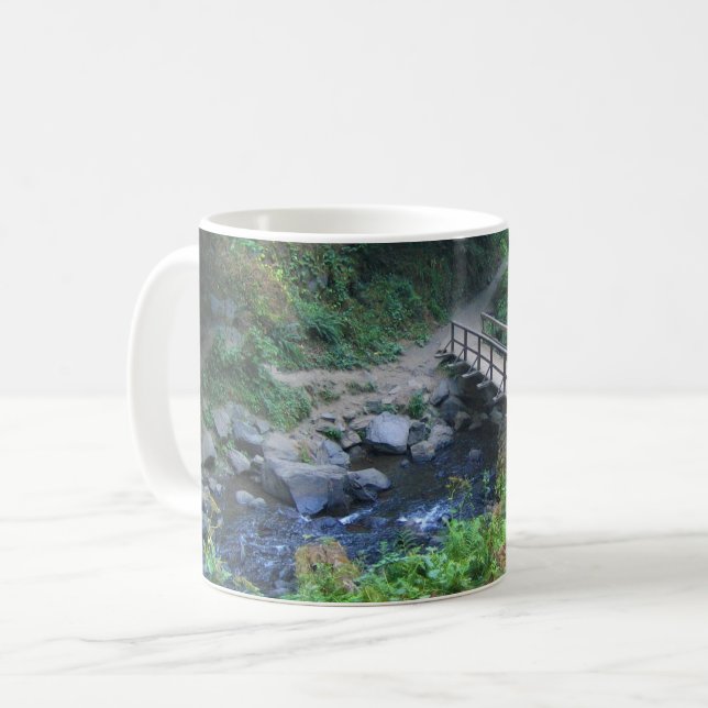 Bridge at Latourell Falls, Oregon Coffee Mug (Front Left)