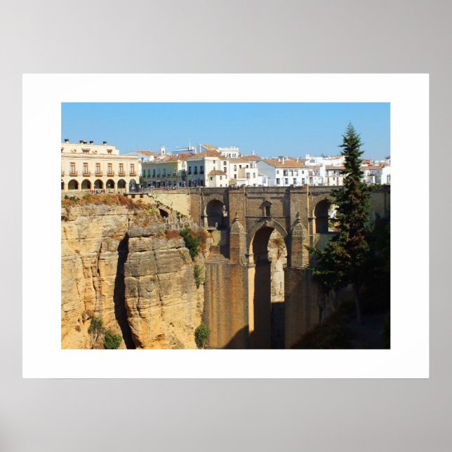Bridge at Ronda in Spain Poster (Front)