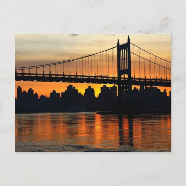 Bridge at sunset postcard (Front)