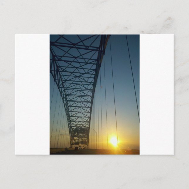 Bridge at Sunset Postcard (Front)