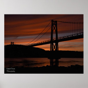 Bridge at Sunset Poster