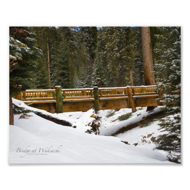 Bridge at Wuksachi Photo Print (Front)