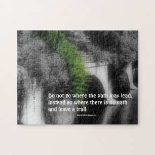 Bridge Be Yourself Inspirational Quote  Jigsaw Puzzle