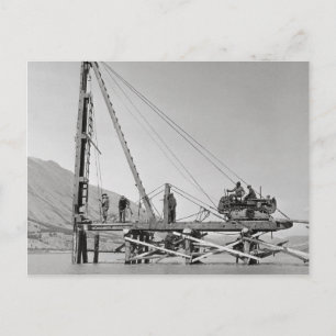 Bridge Builders in Alaska, 1942 Postcard