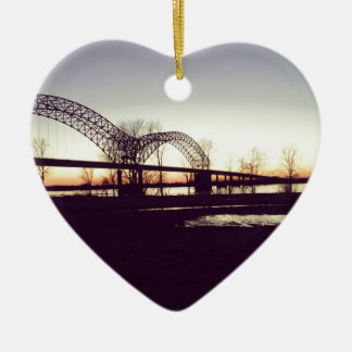 bridge ceramic ornament