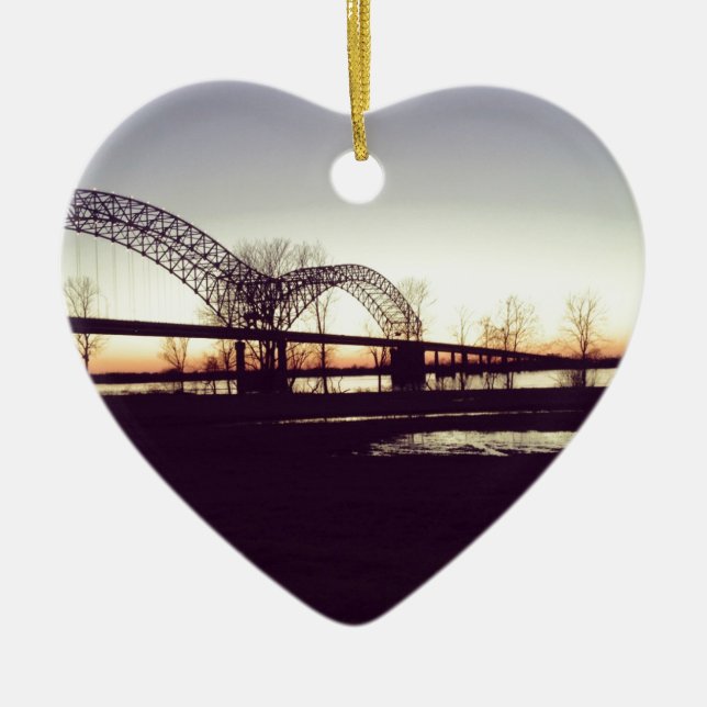 bridge ceramic ornament (Front)