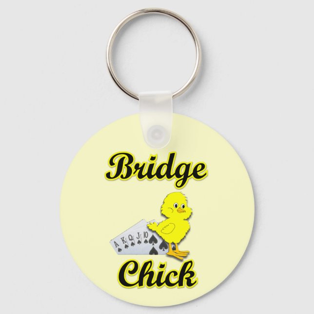 Bridge Chick Key Ring (Front)