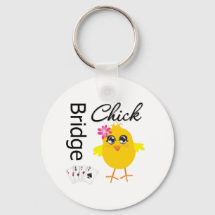Bridge Chick Key Ring