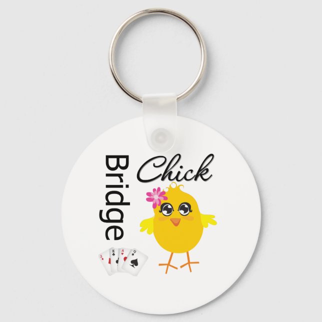 Bridge Chick Key Ring (Front)