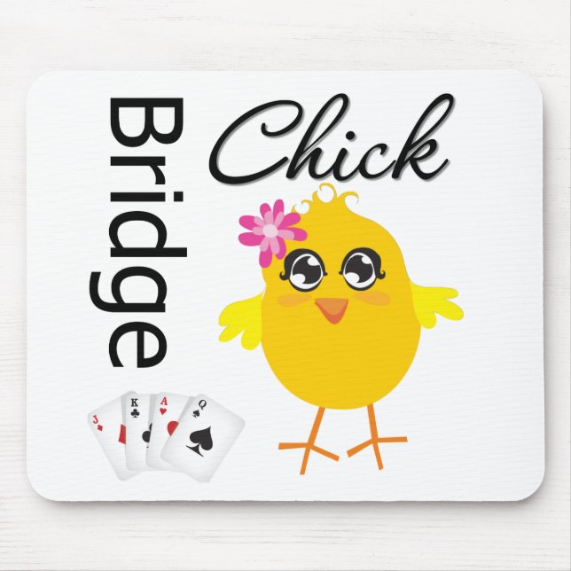 Bridge Chick Mouse Pad (Front)