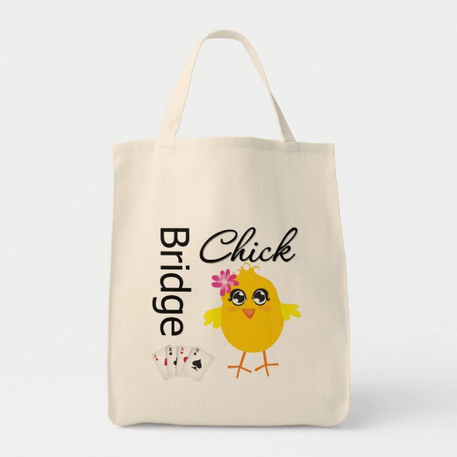 Bridge Chick Tote Bag (Front)