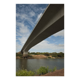 Bridge connecting Guyana to Brazil over Takutu Photo Print