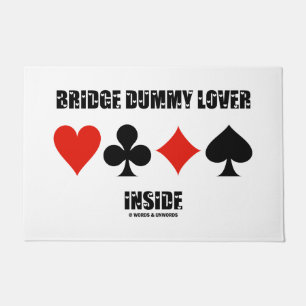 Bridge Dummy Lover Inside Four Card Suits Humour Doormat