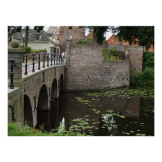 Bridge, Dutch village Poster