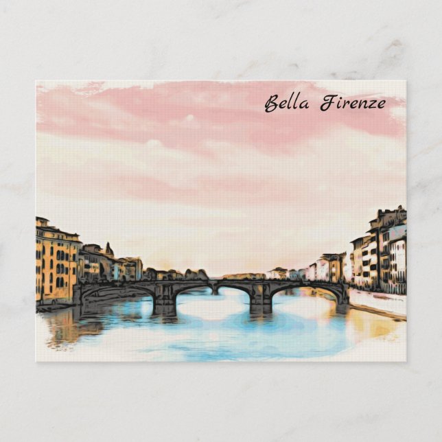 ** Bridge Firenze AP12 Florence Italy Italian Postcard (Front)