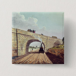 Bridge,from 'Liverpool and Manchester Railway' 15 Cm Square Badge