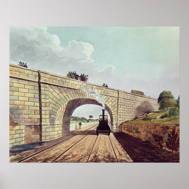 Bridge,from 'Liverpool and Manchester Railway' Poster (Front)