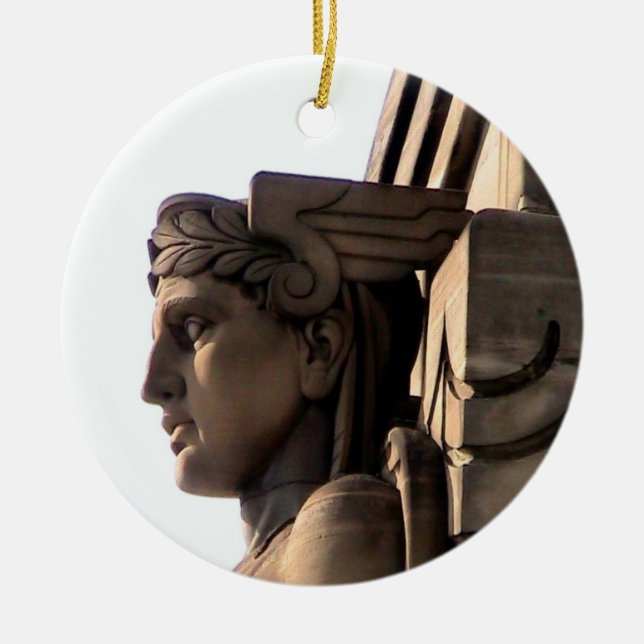 Bridge Guardian CLE Ceramic Ornament (Front)